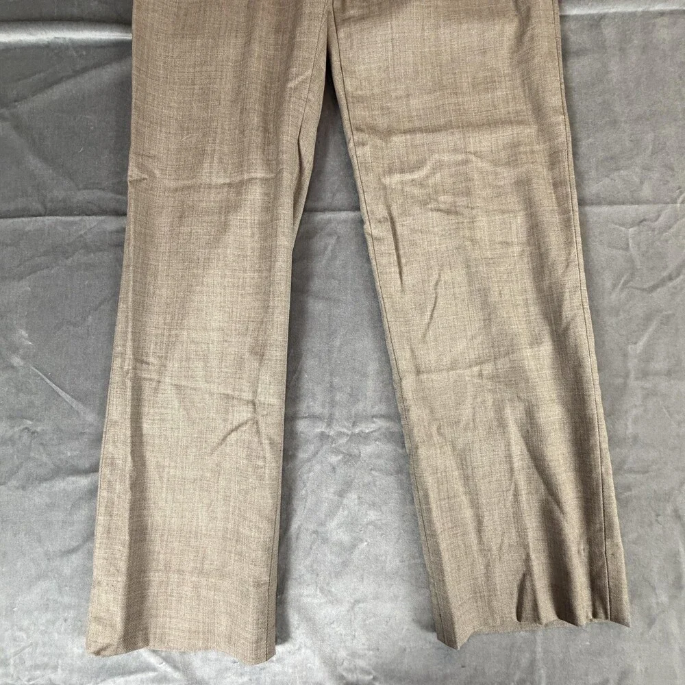 Banana Republic Dress Pants Mens 35x32.5 Taupe Grey Wool Tailored Slim Straight